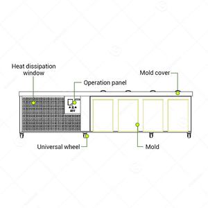 Máquina de hielo industrial de salmuera de 5 toneladas, modelo Botswana 10 Tank, 500 kg, 3 bloques por día, 1 conjunto de cubos de planta, para Sudáfrica (Lagos) - Product Image 3
