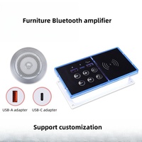 Panneau de commande tactile intégré pour maison intelligente | Chargeur sans fil 15W USB Type-C avec audio Bluetooth pour table de chevet, compatible avec les systèmes de maison intelligente