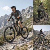 Vélo de montagne électrique pour adultes en gros, moteur arrière 750W, pneus larges 20 pouces 4.0, cadre en aluminium, Shimano 7 vitesses, vélo électrique d'aventure