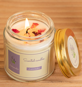 Bougie parfumée créative en cire de soja à l'huile essentielle d'aromathérapie dans un bocal en verre transparent, bougie parfumée, coffret cadeau - Product Image 5