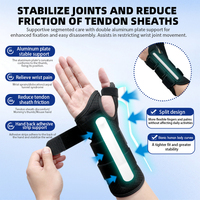 Attelle de soutien du poignet réglable, orthopédique, pour le syndrome du canal carpien, la tendinite et la récupération de la douleur au poignet, fabrication OEM