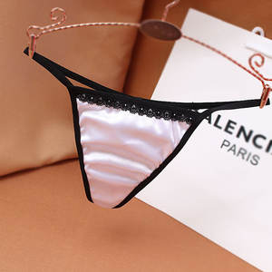 2024 высококачественные сексуальные женские стринги хлопковые трусики с низкой талией бесшовное нижнее белье атласные трусики стринги - Product Image 3