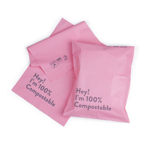 Bolsa de correo reutilizable biodegradable con logotipo personalizado, bolsa reciclable compostable para ropa o <span class=keywords><strong>embalaje</strong></span> exprés - Product Image 1