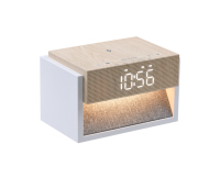 Chargeur sans fil magnétique 15W avec veilleuse et lumière de réveil à bruit blanc