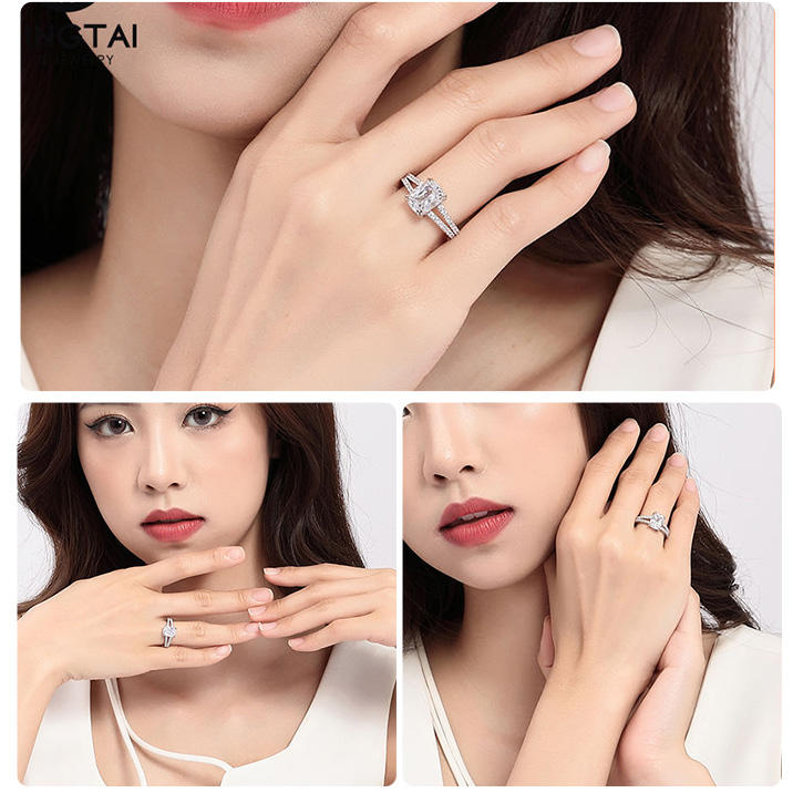 Rose Gold CZ Ring Real White Gold Engagement Rings for Women| Alibaba.com