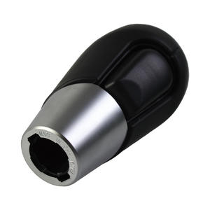 Pommeau de levier de vitesse ergonomique en plastique noir avec capuchon argenté et en fibre de carbone pour Mazda CX 5 - Product Image 5