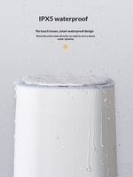 Poubelle intelligente en plastique ELPHECO avec commande tactile et couvercle automatique pour usage domestique