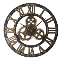 40cm Art mural en métal 3d Horloge murale fantaisie