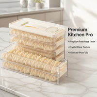 Boîte à raviolis de marque pour réfrigérateur, rangement latéral de la porte, conteneur en plastique pour conservation et organisation dans les espaces étroits