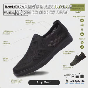 TYN 2024 Zapatos Deportivos Casuales para Hombre, Cómodos, Transpirables, Diseño de Lona, Antideslizantes, Ligeros, Entresuela de EVA, Suela de PU, Verano - Product Image 2