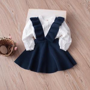 Vêtements d'été pour enfants, robe de princesse à volants rayée à manches volantées pour bébé fille, robe en coton doux pour enfants - Product Image 4