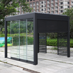 Pérgola Exterior Motorizada de Aluminio con Revestimiento en Polvo, Tamaño Personalizado, Decoración de Jardín, Gazebo, Estilo Natural IM 22 - Product Image 2