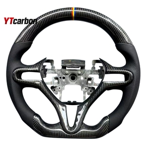 Ytcarbon พวงมาลัยคาร์บอนไฟเบอร์แท้สำหรับข้อมูลเชิงลึกของรถ <span class=keywords><strong>Si</strong></span> Type R อุปกรณ์ตกแต่งภายในรถสไตล์การแข่งแบบกำหนดเอง - Product Image 5