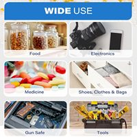 15 paquets de 20 grammes de gel de silice déshydratant, sachets absorbants d'humidité non toxiques et sans danger pour les aliments, pour appareils photo, armoires et rangements