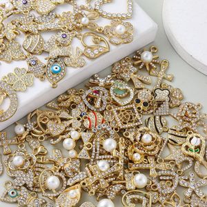 Bijoux en alliage plein diamètre DIY boucles d'oreilles collier décoration pendentif perle ronde accessoires simples galvanisés - Product Image 6