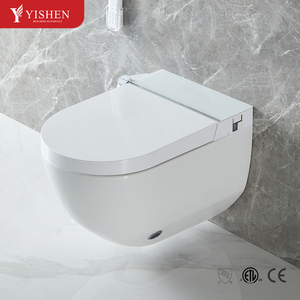 Toilettes à <span class=keywords><strong>bidet</strong></span> intelligentes sans monture directes d'usine fixées au mur avec nettoyage automatique à distance Caractéristiques suspendues intelligentes - Product Image 1