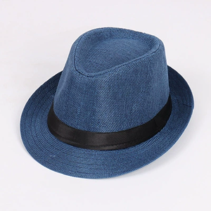 Berretto Jazz stile britannico lino tinta unita <span class=keywords><strong>bombetta</strong></span> cappello uomini e donne con lo stesso paragrafo - Product Image 5