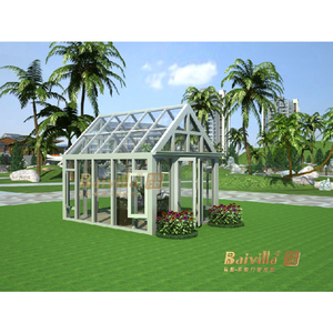 Vuelos de aluminio Sunrooms jardín y <span class=keywords><strong>casa</strong></span> de vidrio tejado clásica diseño especial terraza acristalada - Product Image 2