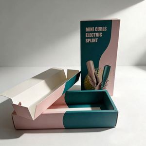 Caja de Cartón Blanca con Acabado UV OEM para Rizador de Pelo, Empaque de Alto Brillo para Herramientas de Peinado y Aparatos de Estilismo - Product Image 1
