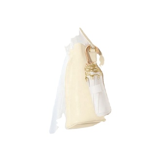 Parasol manuel OEM à trois plis avec crochet doré, en tissu et alliage, motif floral, coupe-vent et imperméable, 8 baleines, pour affaires - Product Image 1
