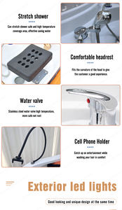 Portable Head Spa Massage Électrique Shampooing Chaise Shampooing Lit <span class=keywords><strong>Coiffure</strong></span> Shampooing Bol et Chaise Rétro-lavage Unité Bassins pour Salon - Product Image 4