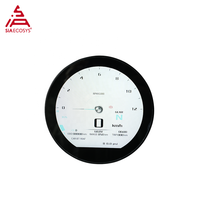 SiAECOSYS Speedometer TFT 3.6 inci, SCJ3622-A sepeda motor listrik versi satu-lin tampilan dapat disesuaikan bahan plastik