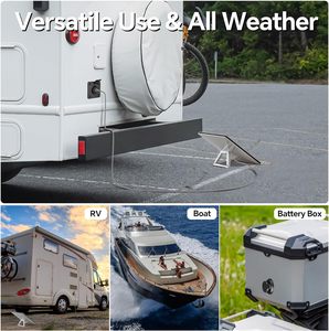 Presa a Muro Impermeabile Starlink <span class=keywords><strong>Mini</strong></span> DC 5521 12V 24V con Cavo di Alimentazione Passante per Montaggio su Pannello 5.5x2.1 per Camper, Roulotte e Barche - Product Image 3