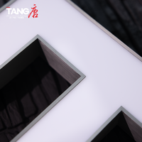 Lettres lumineuses LED personnalisées en aluminium, revêtement anti-traces de doigts, étanches IP65, pour la publicité de logos de marques de luxe