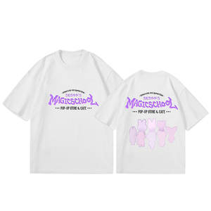 T-shirt à manches courtes Kpop Idol Gourp Stray Kids 4TH FANMEETING Magic School Vente en gros - Product Image 3