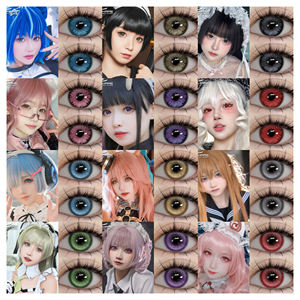 EYESHARE Lentilles de contact colorées Crazy Lens pour cosplay, lentilles rouges pour Halloween, lentilles souples, lentilles <span class=keywords><strong>Sharingan</strong></span> - Product Image 1