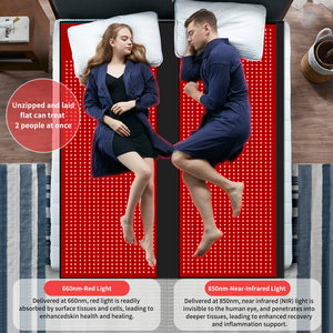 Sac de couchage de luminothérapie rouge intégrale 660nm 850nm 2520 LED 270W avec minuterie à intensité variable pour soulagement de la douleur - Product Image 2