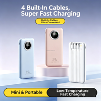 Power Bank Pengisian Cepat 20000mAh PD QC Dilengkapi Kabel Ganda Baterai Cadangan Eksternal Darurat Luar Ruangan PowerBank 20000 MAh