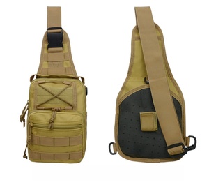Zaino tattico a tracolla con tracolla singola impermeabile per sport all'aperto mimetico - Product Image 3