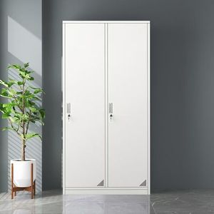 <strong>Lockable</strong> Metal Locker Work Clothes <strong>Storage</strong> <strong>Cabinet</strong> Staff Changing Room Wardrobe Gym 2 Door Steel Locker Metal Filing <strong>Cabinet</strong> - Product Image 2