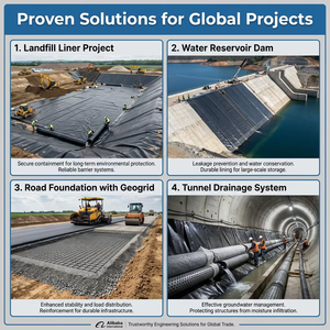 Geomembrana de HDPE para estanques, revestimiento de 1.5mm para presas, lámina impermeable de 2mm 60mil para depósitos, acuicultura, granjas de camarones, tanques y geomembranas para suelo. - Product Image 3