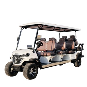 Carro de golf eléctrico Qilu Fengde de 6 asientos, 48V, 2WD, vehículo turístico para zonas turísticas - Product Image 1
