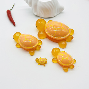 Accesorios de resina de tortuga luminosa de dibujos animados DIY Car Widgets Cute Little Turtle - Product Image 5