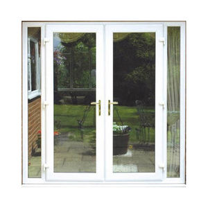 KDSBuilding Pvc manija de café de plástico doble Upvc puerta abatible 48x60 ventana abatible