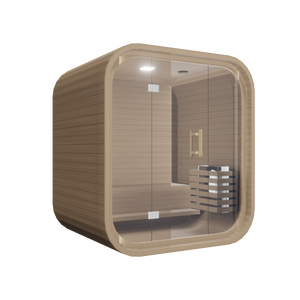 Sauna, sala de vapor, mini, pequeño, Cubo de madera maciza al aire libre personalizado - Product Image 6