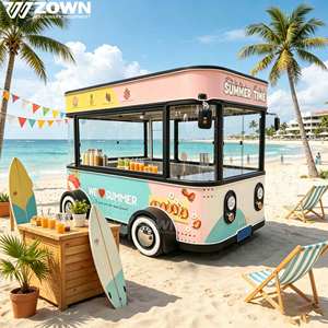 Custom Large Mobile Food Truck Fully Equipped with Full Kitchen for <b>Coffee</b> Shop Street Food Cart Popular for Restaurants - Product Image 1