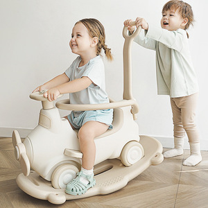 Caballito balancín Babygo Aviator de plástico, juguete para bebés con forma de dibujos animados para bebés y niños pequeños de 0 a 3 años - Product Image 4