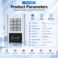 Clavier de contrôle d'accès WiFi RFID Secukey, système d'entrée intelligent Tuya APP, étanche IP66, contrôleur d'accès par carte PIN en métal