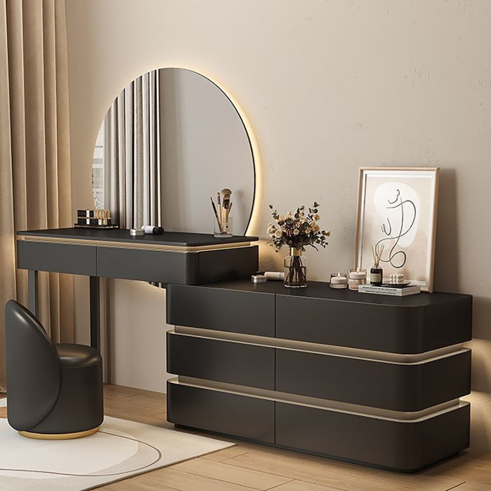 blue dress for baby girl Classic Dressing Table, Black/White Color, Providing a Large Mirror, D –  Mondeer