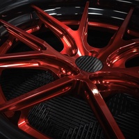 Jantes forgées personnalisées LZT-1186, 2 pièces, 17, 18, 19, 20 pouces, rayons rouges, 5x120, 5x114.3, pour voitures de luxe ES, IS, LS, F80, G20, G28, G80, W222