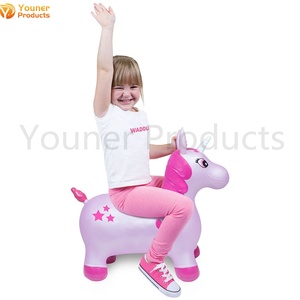 Kinder aufblasbare Einhorn Jump Bounce Space Hopper Outdoor Tier fahrt auf Spielzeug Spaß - Product Image 6