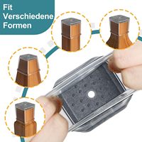 Protections de pieds de chaise en silicone, différentes tailles, transparentes, avec base en feutre épaissie, résistantes aux rayures et silencieuses