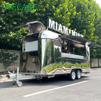 Camion de restauration mobile WECARE entièrement équipé, remorquable, pour café, crème glacée, barbecue, burgers, crêpes et pizzas