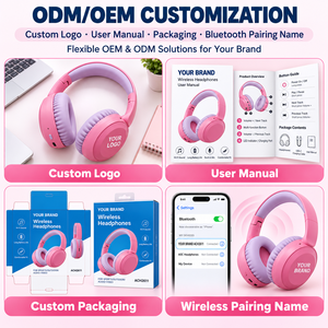 AOC Kinder Kabellose Kopfhörer Faltbare Stereo Over-Ear Headsets Komfortabel Verstellbar für Kinder Mädchen Jungen Outdoor - Product Image 5