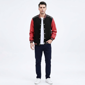 Chaqueta universitaria de béisbol de invierno de diseño moderno, cálida, informal, con cuello alto, manga estándar, precio mayorista económico - Product Image 1