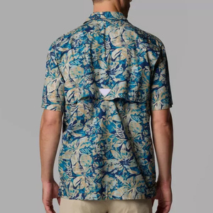 ชุดเสื้อฮู้ดดี้ไซส์ใหญ่พิเศษ ลายฮาวาย ตกแต่งลายปลาบางๆ พร้อมฮู้ดดี้แบบซับลิเมชั่น เสื้อเชิ้ตตกปลาติดกระดุม - Product Image 3